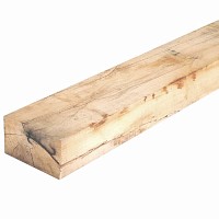 Destockage - Lot de 6 traverses paysageres en chene declassees 100x20x10cm