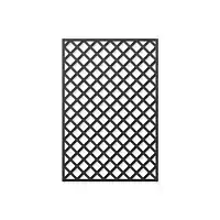 Treillage en bois maille losange 75mm 1.00m x 1.50m NOIR