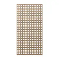 Treillage en bois maille carrée 47mm 1.00m x 2.00m BOIS NATUREL