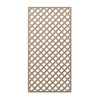 Treillage maille losange 75mm 1.00m x 2.00m Bois naturel