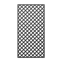 Treillage maille losange 75mm 1.00m x 2.00m NOIR