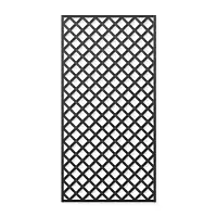 Treillage en bois maille losange 75mm 1.00m x 2.00m NOIR