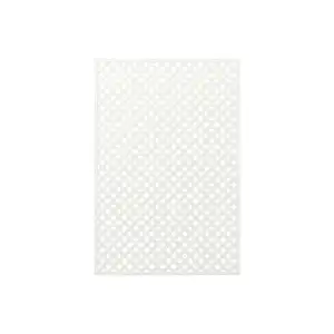 Treillage en bois L.1,5m x l.1m - blanc- panneau rectangle, maille losange 30mm