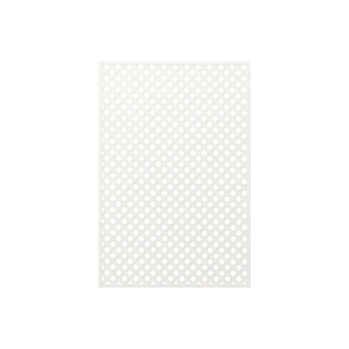 treillage blanc 1 5x1m losange 30mm