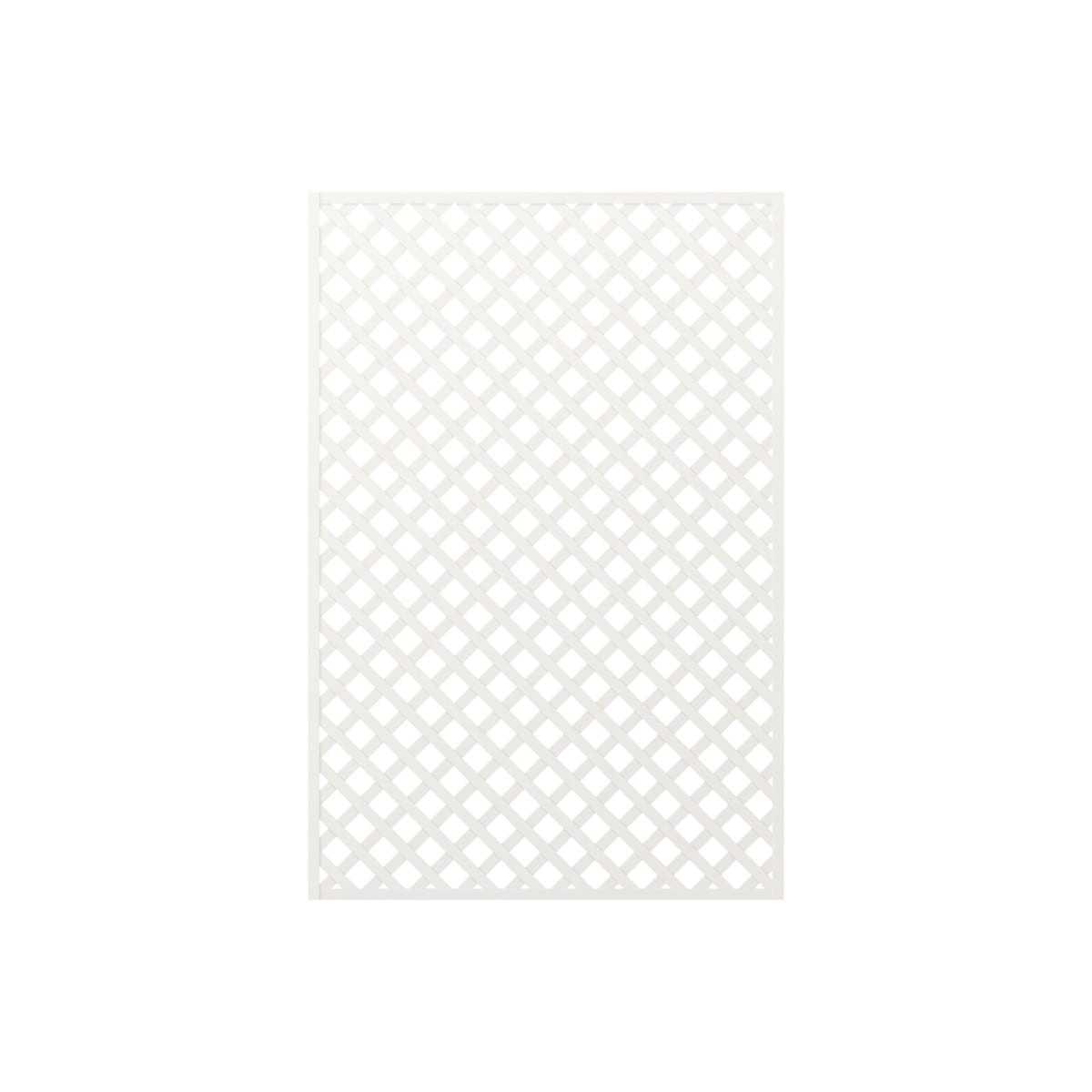 treillage blanc 1 5x1m losange 47mm