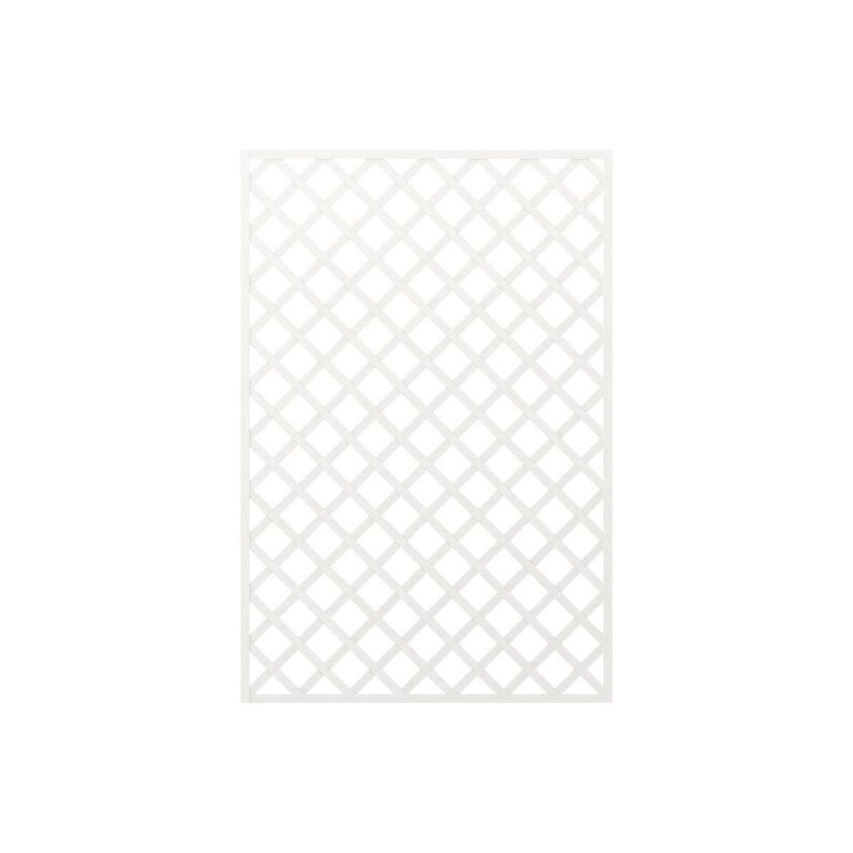 treillage blanc 1 5x1m losange 75mm