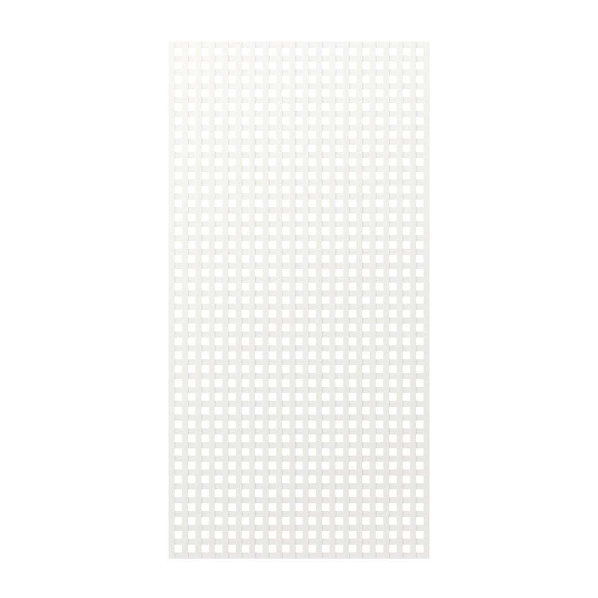 treillage blanc 1x2m carre 30mm