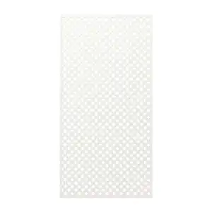 Treillage en bois L.2m x l.1m - blanc- panneau rectangle, maille losange 30mm