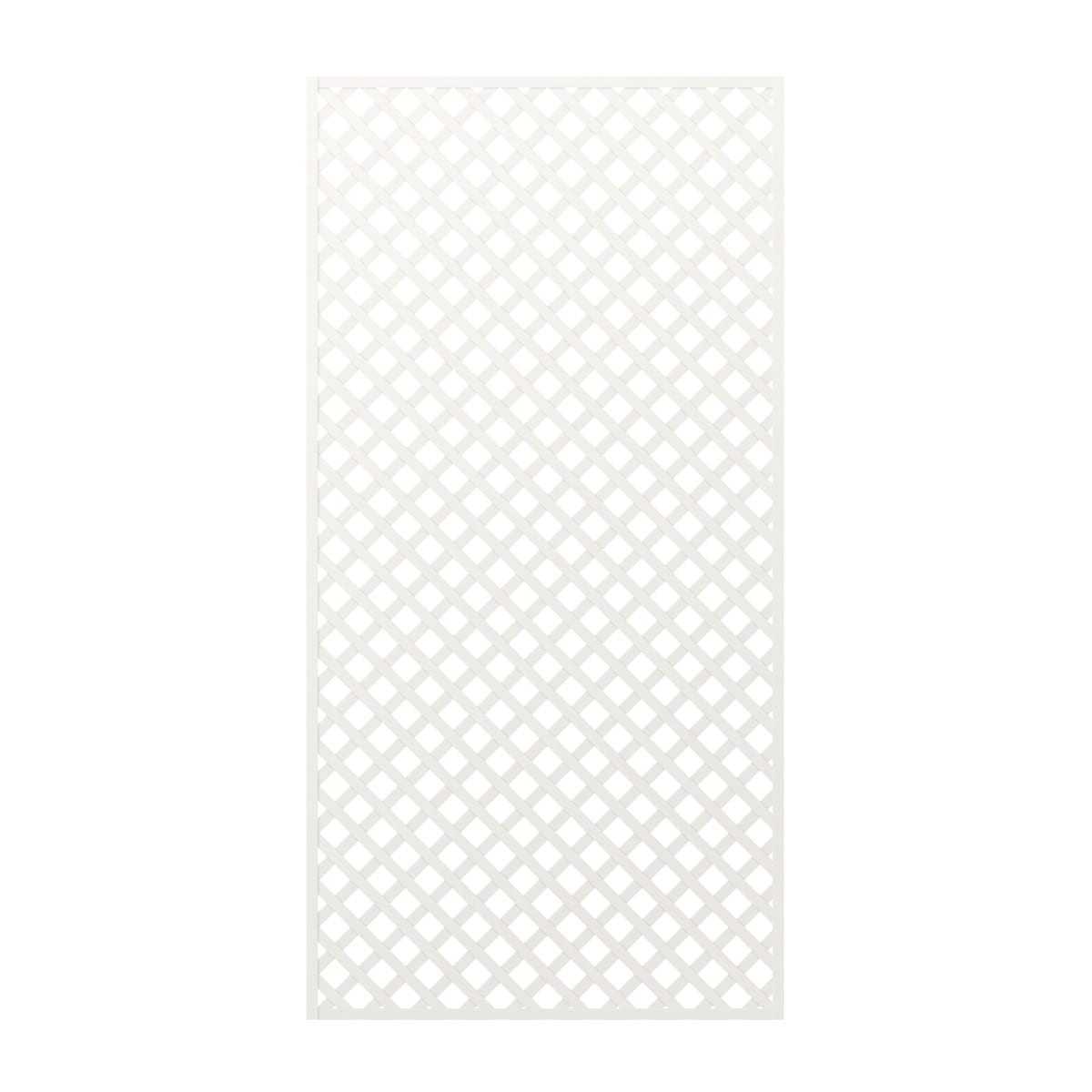 treillage blanc 1x2m losange 47mm