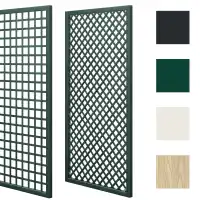 Treillis bois - panneau standard ou renforcé - maille losange ou carrée - couleur au choix
