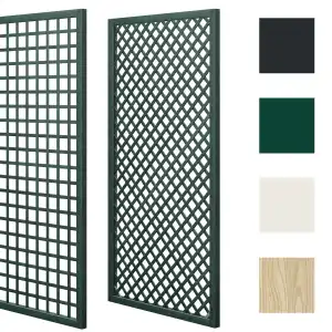 Lien vers un produit variante ou accessoire : Treillis bois - panneau standard ou renforcé - maille losange ou carrée - couleur au choix