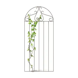 Treillage grille Rosier - acier - brun - L. 180 x l. 80cm  Treillage grille Rosier - acier - brun - L. 180 x l. 80cm