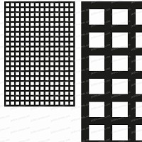 Treillage maille carrée 47mm 1.00m x 1.50m NOIR