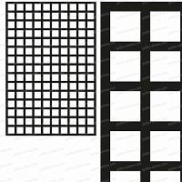 Treillage maille carrée 75mm 1.00m x 1.50m NOIR
