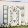 Treillage trompe l'oeil décoratif en bois