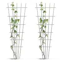 Treillages rosier acier - lot de 2  Treillages rosier acier - lot de 2