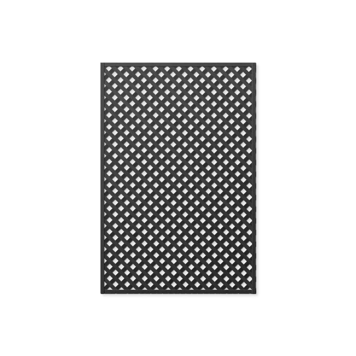 treillage noir 1 5x1m losange 30mm