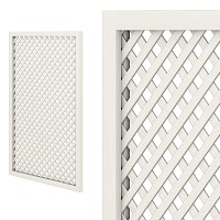 Treillis renforcé en bois maille losange 30mm 1m x 1,5m - Blanc