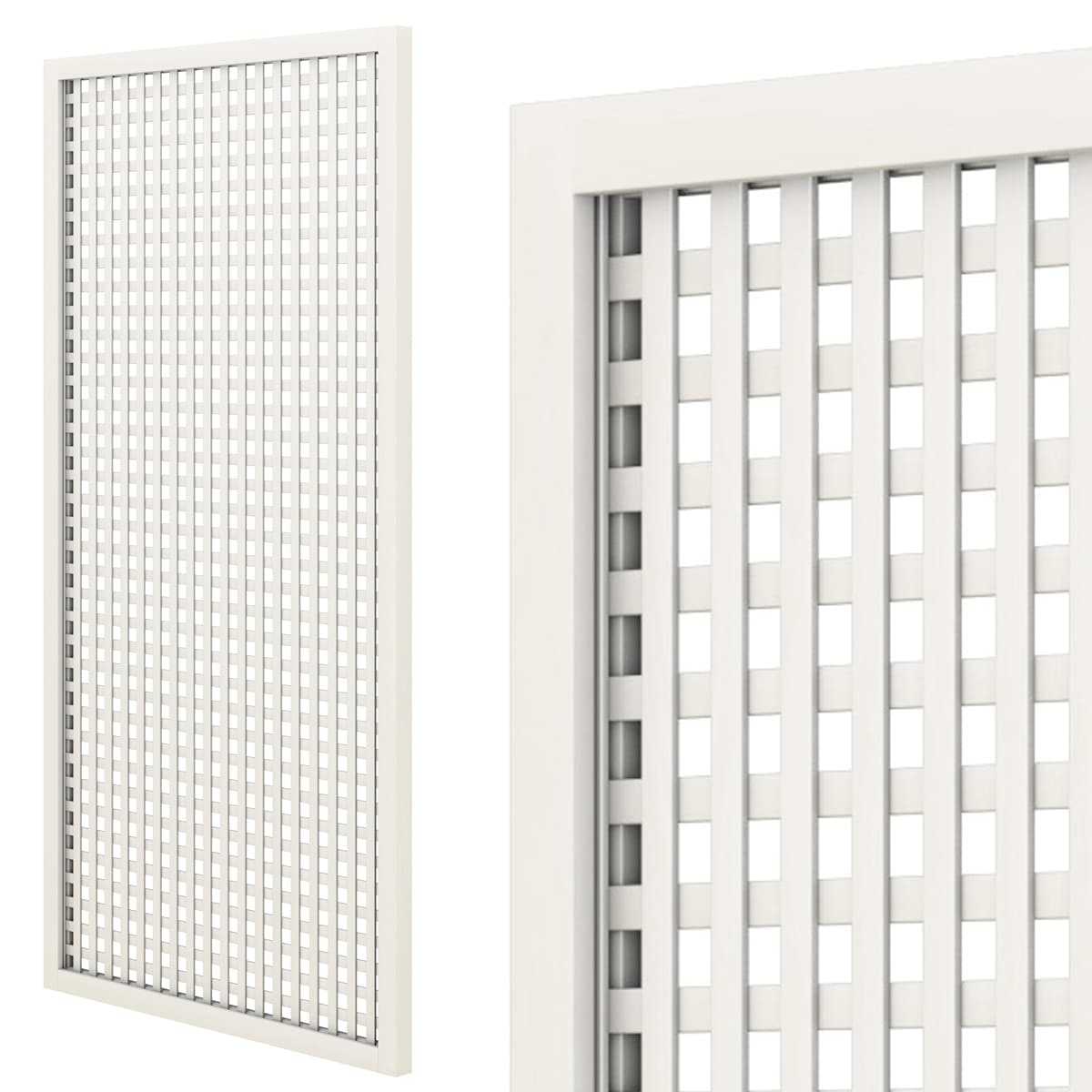 treillage renforce blanc 2mx1m maille carree 30mm