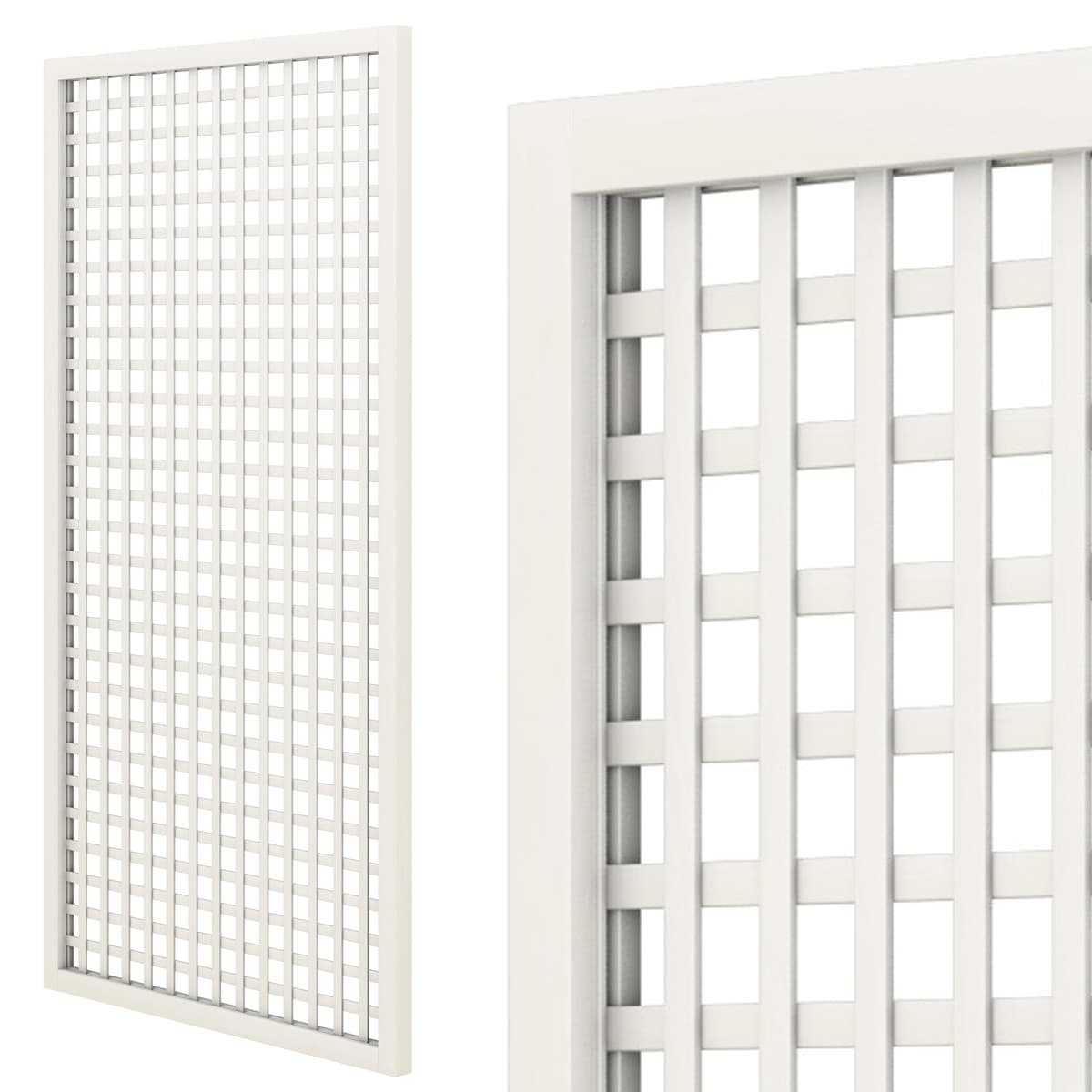 treillage renforce blanc 2mx1m maille carree 47mm