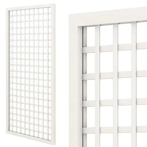treillage renforce blanc 2mx1m maille carree 75mm