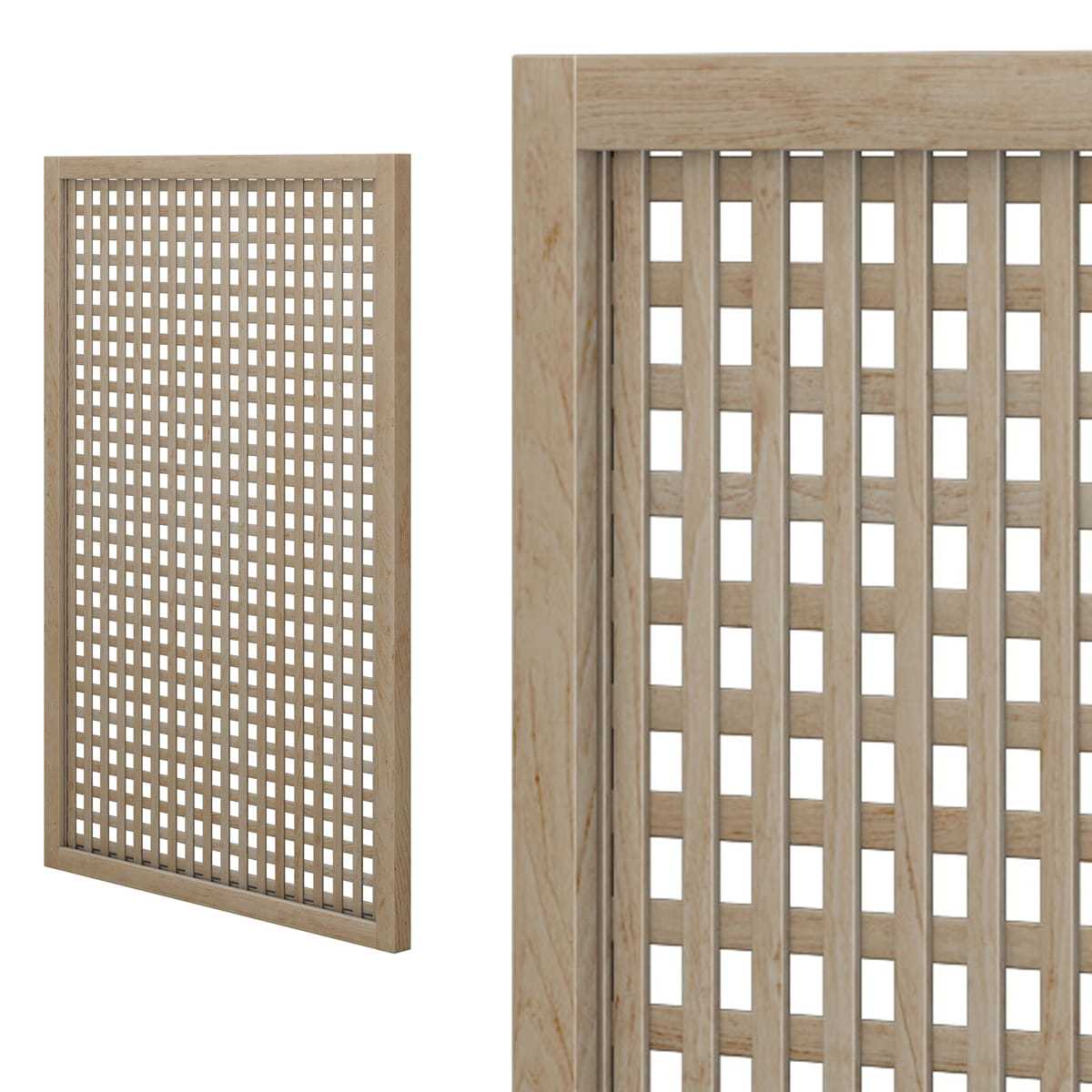 treillage renforce bois 1mx1 5m maille carree 30mm
