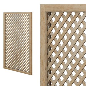Treillis renforcé en bois maille losange 30mm 1m x 1,5m - Bois naturel