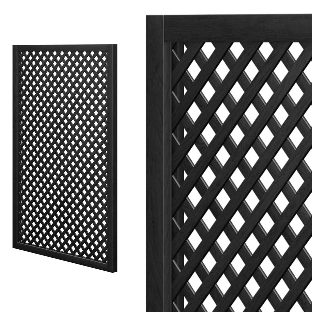 treillage renforce noir 1mx1 5m maille losange 30mm