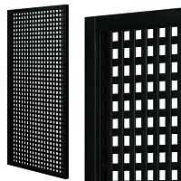 Treillis renforcé en bois maille carrée 30mm 1m x 2m - Noir