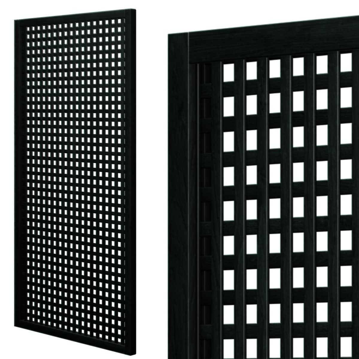 treillage renforce noir 2mx1m maille carree 30mm