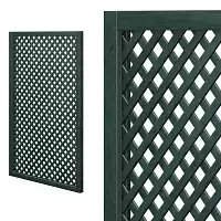 Treillis renforcé en bois maille losange 30mm 1m x 1,5m - Vert