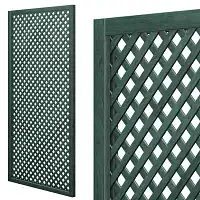 Treillis renforcé en bois maille losange 30mm 1m x 2m - Vert