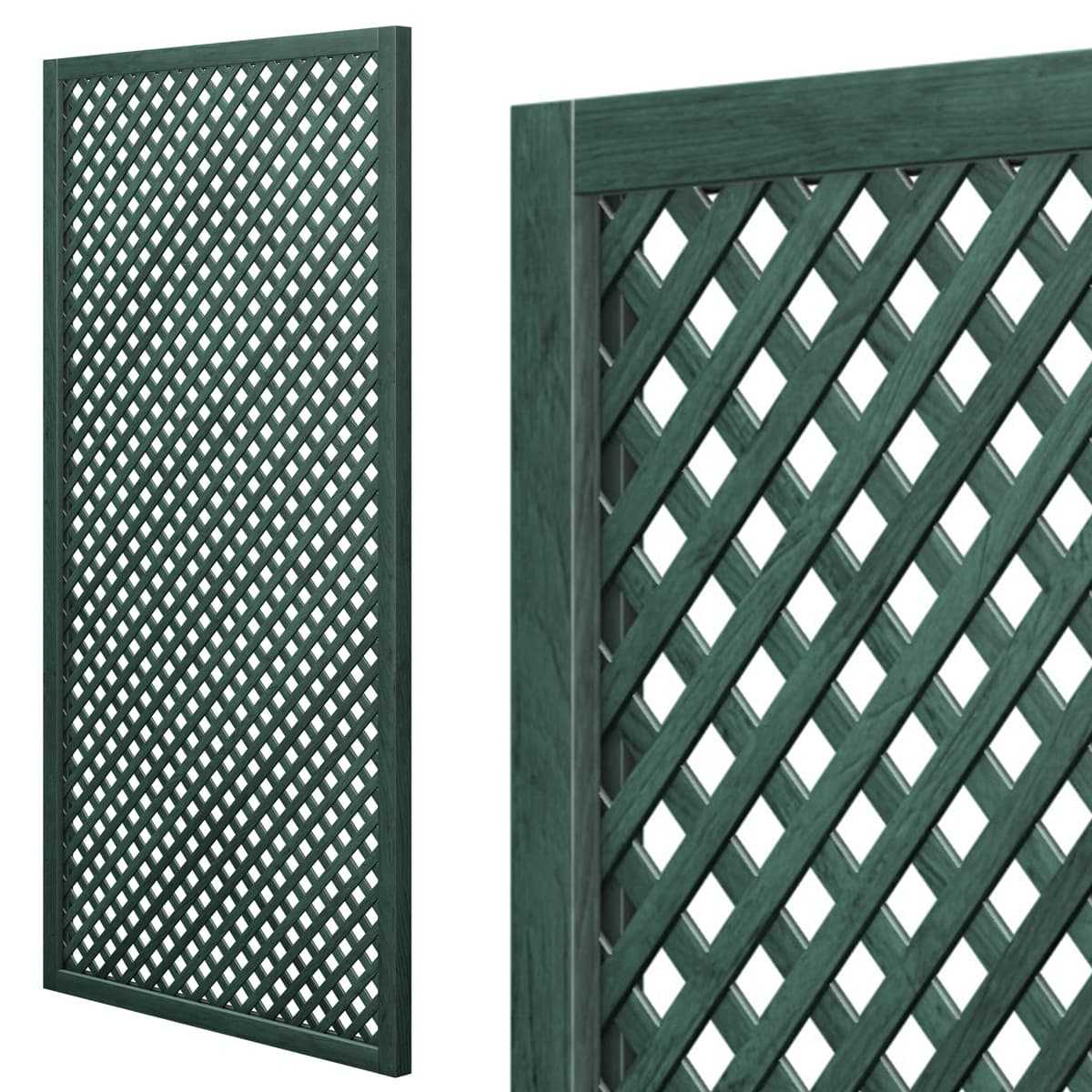 treillage renforce vert 2mx1m maille losange 30mm
