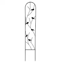 Treillis grille volute oiseau étroit- brun et noir - H. 170 x l. 30cm  Treillis grille volute oiseau étroit- brun et noir - H. 170 x l. 30cm