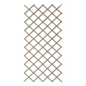 Treillage extensible en aluminium imitation bois H. 180cm  Treillage extensible en aluminium imitation bois H. 180cm