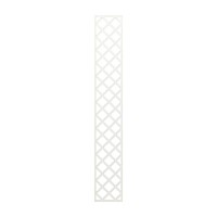 Treillage en bois Colonne maille Losange 75mm 0.30m x 2.00m BLANC