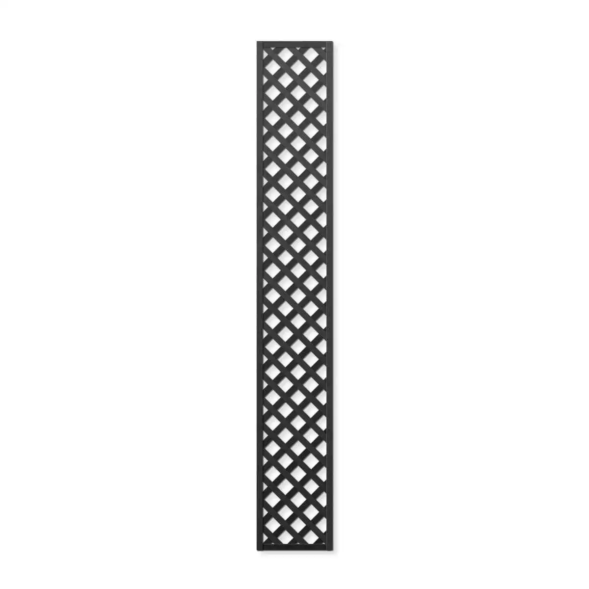 Treillage en bois Colonne maille Losange 47mm 0.30m x 2.00m NOIR  Treillage en bois Colonne maille Losange 47mm 0.30m x 2.00m NOIR