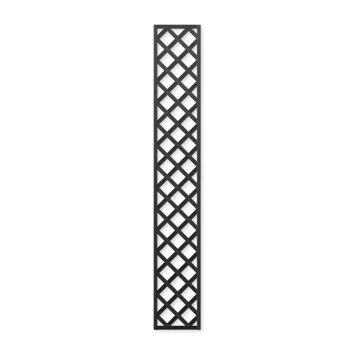 Treillage en bois Colonne maille Losange 75mm 0.30m x 2.00m NOIR  Treillage en bois Colonne maille Losange 75mm 0.30m x 2.00m NOIR