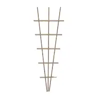 Treillage éventail en aluminium imitation bois H. 180cm  Treillage éventail en aluminium imitation bois H. 180cm