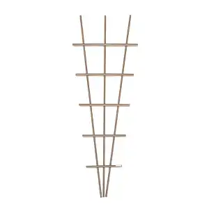 Treillage éventail en aluminium imitation bois H. 180cm  Treillage éventail en aluminium imitation bois H. 180cm