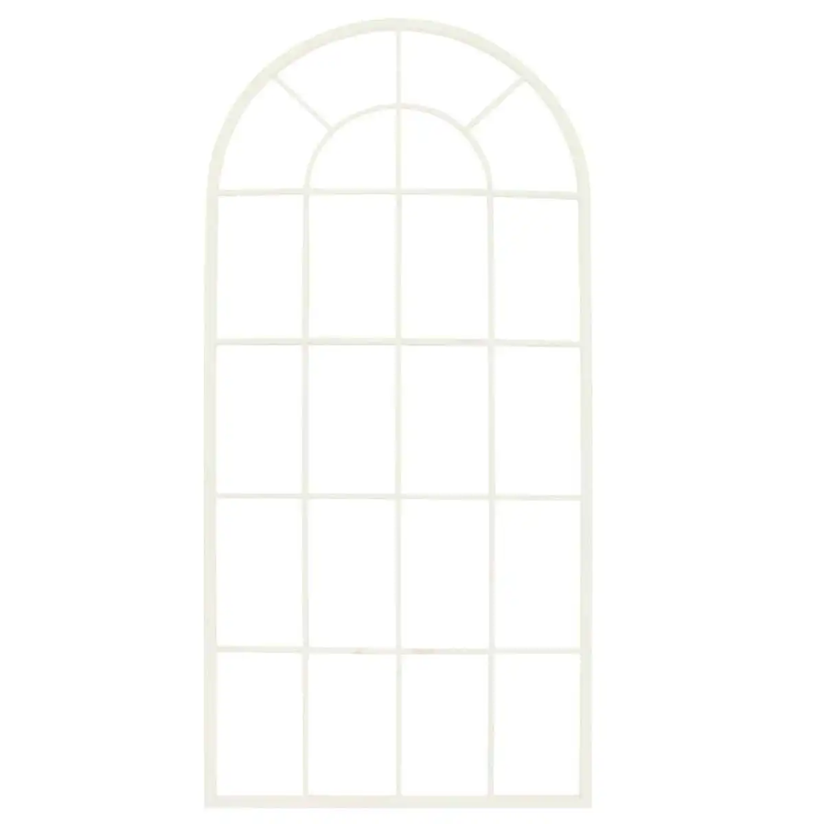 Treillis arrondi en aluminium pour plantes grimpantes H. 140cm - Beige  Treillis arrondi en aluminium pour plantes grimpantes H. 140cm - Beige