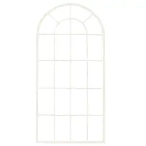 Treillis arrondi en aluminium pour plantes grimpantes H. 140cm - Beige