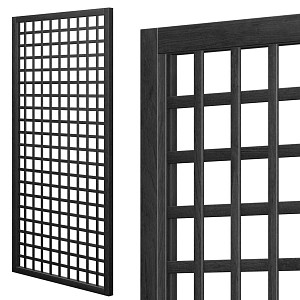 Lien vers un produit variante ou accessoire : Treillis renforcé en bois maille carrée 1m x 2m - Noir