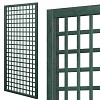 Treillis renforcé en bois maille carrée 1m x 2m - Vert