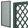 Treillis renforcé en bois maille losange 1m x 2m - Vert