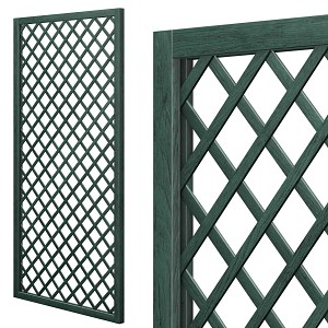 Lien vers un produit variante ou accessoire : Treillis renforcé en bois maille losange 1m x 2m - Vert