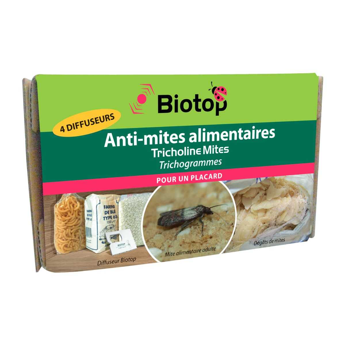 Trichogrammes, Anti mites alimentaires - 1 boite (4 semaines