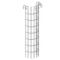 Tuteur colonne volute - Rosiers et plantes grimpantes - Marron - acier peint - L. 39 x l. 11 x H. 170 cm