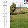 Tuteur colonne volute - Rosiers et plantes grimpantes - Marron - acier peint