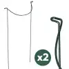 Tuteur demi cercle pour plantes vivaces - H.120 x l.49 cm - lot de 2
